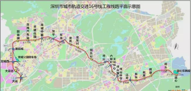 深圳地鐵16號線最新線路圖，城市發(fā)展的脈絡與未來展望